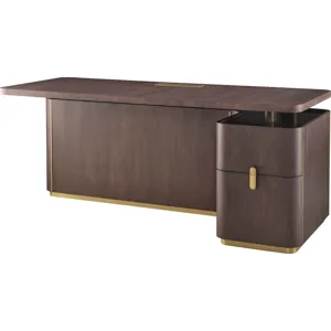 BXG Collection Fixed Height Desk with Wood Top - Custom Finish