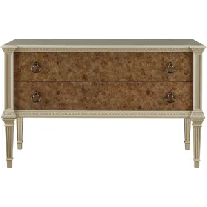 As Shown: Linen Lacquer with Pepper drawer fronts