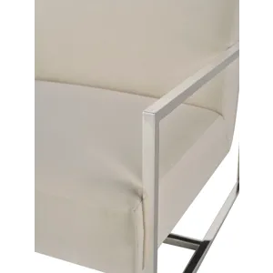 As Shown: Polished Stainless Steel, Essentials Value fabric 23-156