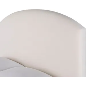 As Shown: fabric 79-305, 64" headboard, regular taper foot in Chocolate Mink