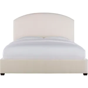 As Shown: fabric 79-305, 64" headboard, regular taper foot in Chocolate Mink
