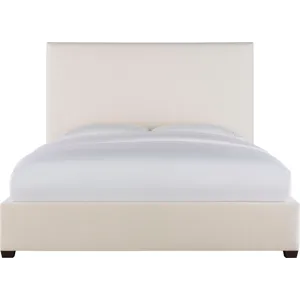 As Shown: fabric 79-305, 64" headboard, regular taper foot in Chocolate Mink