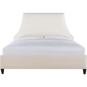 As Shown: fabric 79-305, 60" headboard, tall taper foot in Chocolate Mink