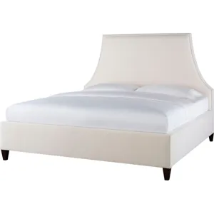 As Shown: fabric 79-305, 60" headboard, tall taper foot in Chocolate Mink