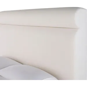 As Shown: fabric 79-305, 64" headboard, wide block foot in Chocolate Mink