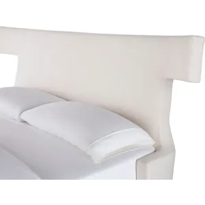 As Shown: fabric 79-305, 50" headboard, wide block foot in Chocolate Mink