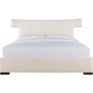As Shown: fabric 79-305, 50" headboard, wide block foot in Chocolate Mink