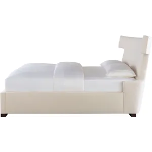 As Shown: fabric 79-305, 50" headboard, wide block foot in Chocolate Mink