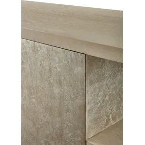 As Shown: Ecru with Chevron Silver Leaf