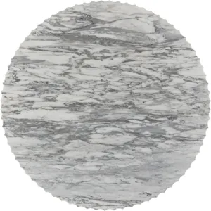 As Shown: Polished Arabescato Marble