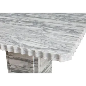 As Shown: Polished Arabescato Marble