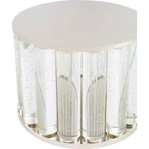 As Shown: Polished Nickel and Crystal