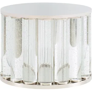 As Shown: Polished Nickel and Crystal