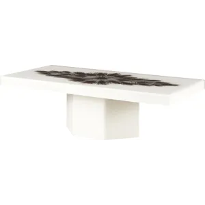 Baker Luxe Peacock Rectangle Cocktail Table