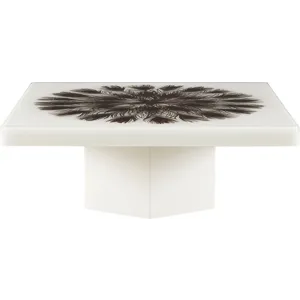 Baker Luxe Peacock Square Cocktail Table