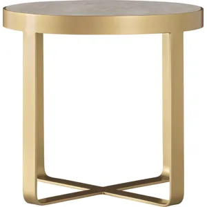 As Shown: Honed Cream Karaman top, Natural Bronze base