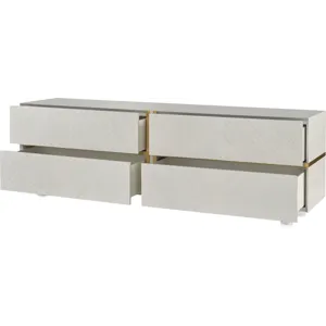 As Shown: Ecru with Natural Bronze