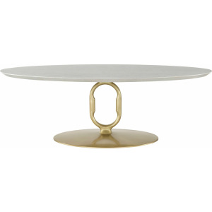 Baker Luxe Link Oval Dining Table