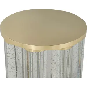 As Shown: Polished Brass and Crystal