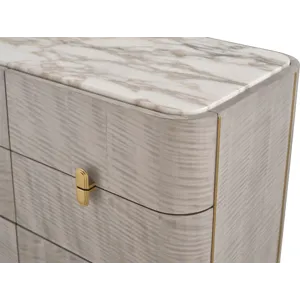 As Shown: Sterling with Polished Calacatta Gold Marble