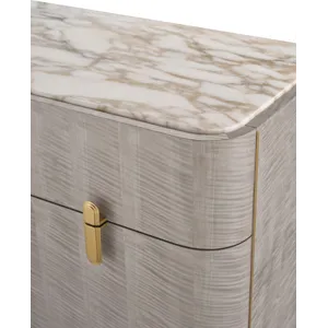 As Shown: Sterling with Polished Calacatta Gold Marble
