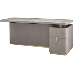 BXG Collection Fixed Height Desk with Marble Top