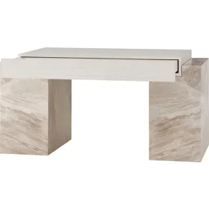 As Shown: Oyster top, Lena Grey Marble base