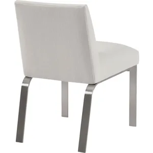 As Shown: fabric 23-130, Brushed Stainless Steel frame