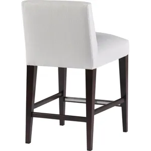 As Shown: fabric 23-130, Chocolate Mink finish, Brushed Stainless Steel kickplate