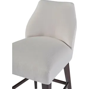 As Shown: fabric 23-130, Chocolate Mink finish, Brushed Stainless Steel kickplate