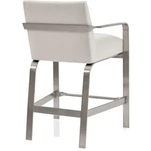 As Shown: fabric 23-130, Brushed Stainless Steel frame