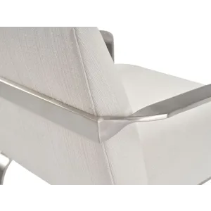 As Shown: fabric 23-130, Brushed Stainless Steel frame