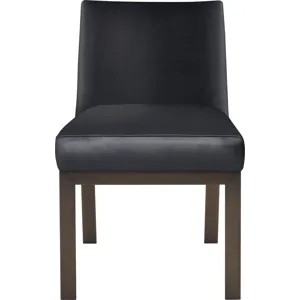 Value Selection Ezra Side Chair - Black Leather