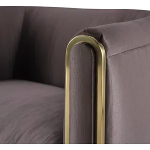As Shown: 24-285 fabric, Pure Brass finish