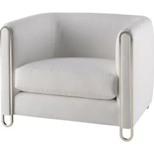 As Shown: 24-287 fabric, Nickel Plated Brass finish