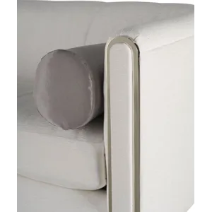 As Shown: 24-287 fabric, 24-284 fabric (pillows), Nickel Plated Brass finish