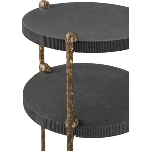 As Shown: Leathered Belgian Bluestone, Temper legs