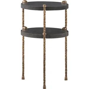 As Shown: Leathered Belgian Bluestone, Temper legs