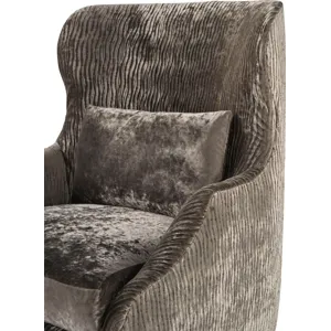 As Shown: fabric body 25-243, seat and throw 25-237, Ferrous finish