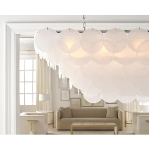 As Shown: Murano Glass discs, Chrome