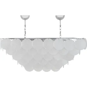 As Shown: Murano Glass discs, Chrome