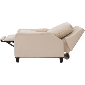 As Shown: leather L1541 (no longer available), tall taper foot in Chocolate Mink, English arm and ba