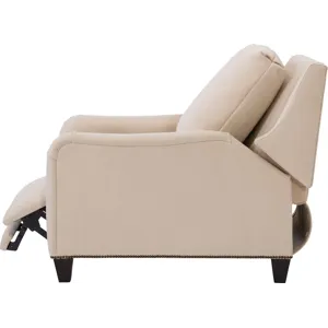 As Shown: leather L1541 (no longer available), tall taper foot in Chocolate Mink, English arm and ba