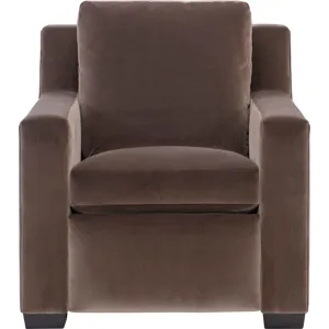 As Shown: fabric 94-567, medium block foot in Chocolate Mink, Wide Track arm