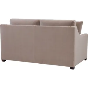 As Shown: fabric 930-013, small tapered foot in Chocolate Mink, Modern Slope arm and back