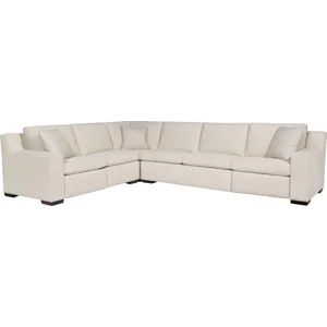 As Shown: Left Arm Loveseat, Corner Chair, Right Arm Sofa with Modern Track Arm: fabric 18-500, mode