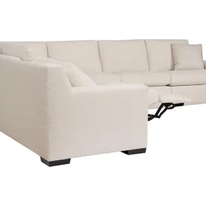 As Shown: Left Arm Loveseat, Corner Chair, Right Arm Sofa with Modern Track Arm: fabric 18-500, mode