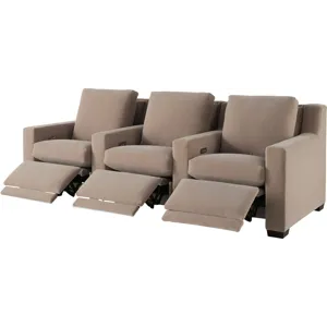 As Shown: fabric 930-013, medium block foot in Chocolate Mink, wide track arm