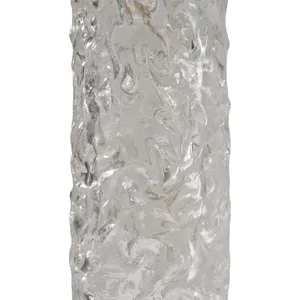 As Shown: Cast Murano Glass base, White linen shade