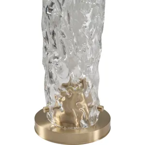 As Shown: Cast Murano Glass with Cast Brass